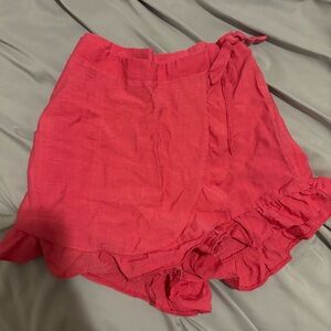 Primark Girls Pink Skort / Skirt with shorts Size 10-11yrs (Large)
